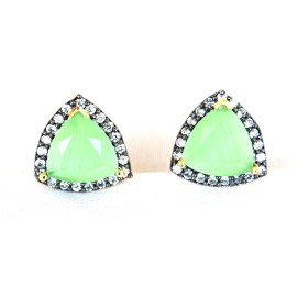 Neon Diamond Stud Earrings